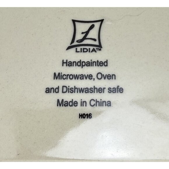 Lidia Bastianich Small Loaf Pan – Blue Scroll – 8.5x4.5” – Stoneware - Picture 4 of 4